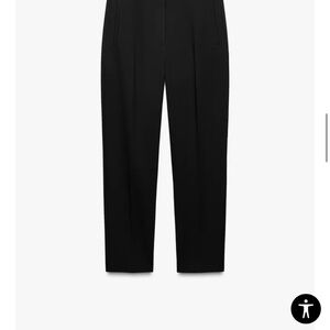 Zara black high waist work pants
